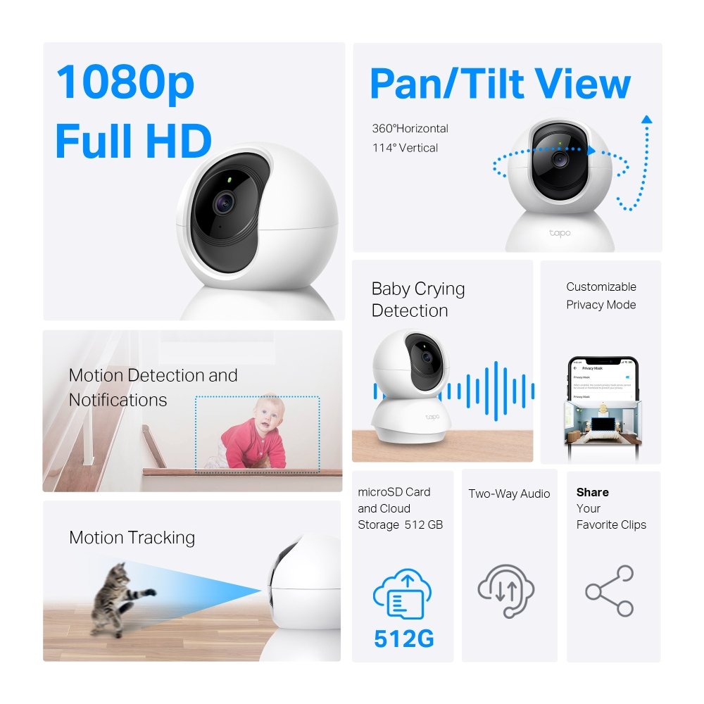 TP-Link Tapo C200 vista do produto