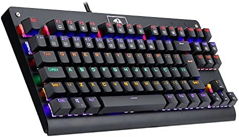 Teclado Mecânico Redragon Dark Avenger Preto Iluminação Rainbow Switch Marrom K568R - imagem 3