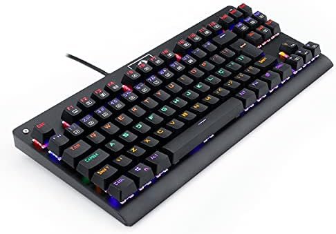 Teclado Mecânico Redragon Dark Avenger Preto Iluminação Rainbow Switch Marrom K568R - imagem 4